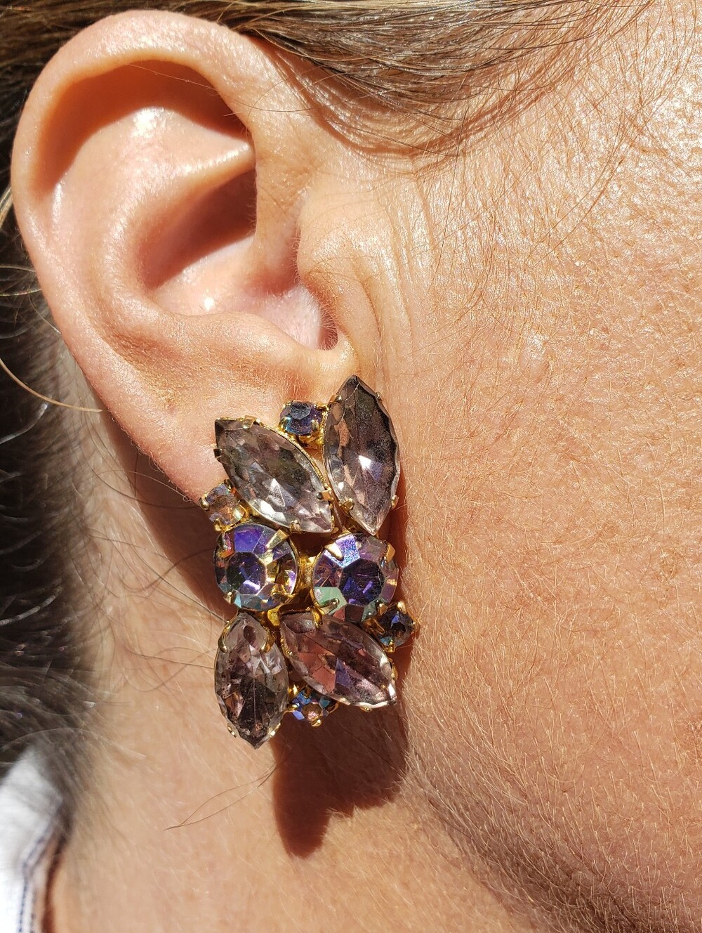 VINTAGE RHINESTONE EARRINGS